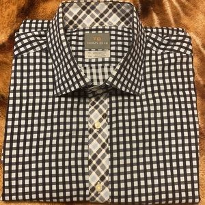 🍁 Thomas Dean men’s button-down long sleeves shirt